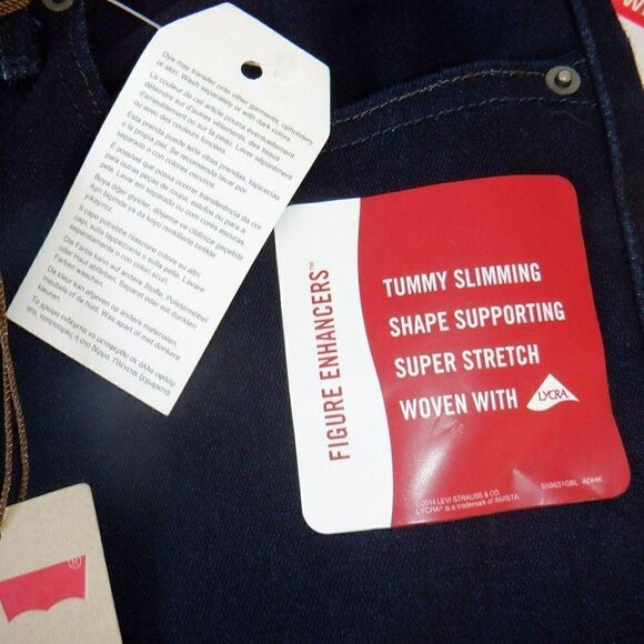 Levis 512 Perfectly Shaping Bootcut blue jeans NWT - Picture 5 of 7